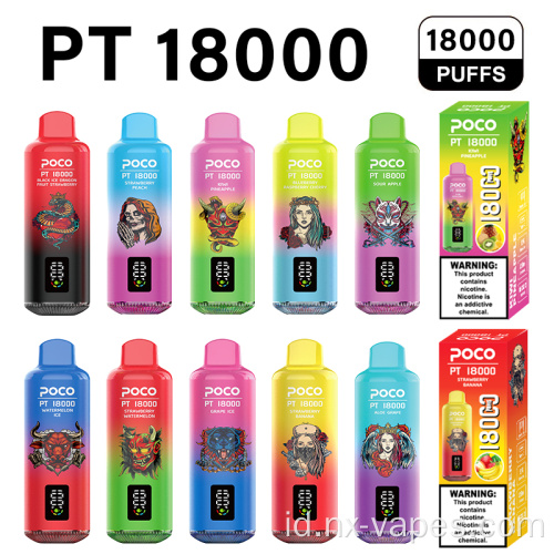 POCO PT 18000PUFFS Disposable Vape Harga Grosir